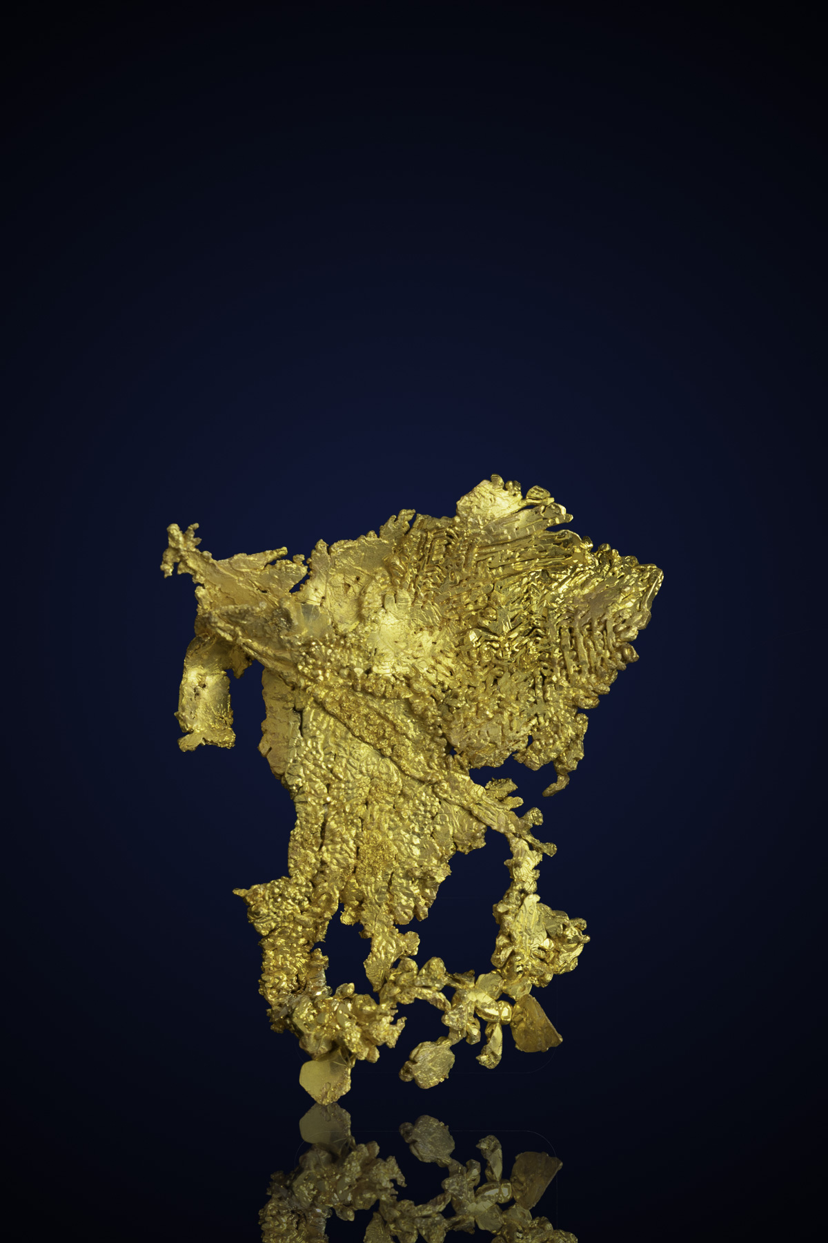 (image for) Striking, Leaf-Like Natural Gold Specimen - Eagle's Nest Gold Mine, CA - 12.24 grams